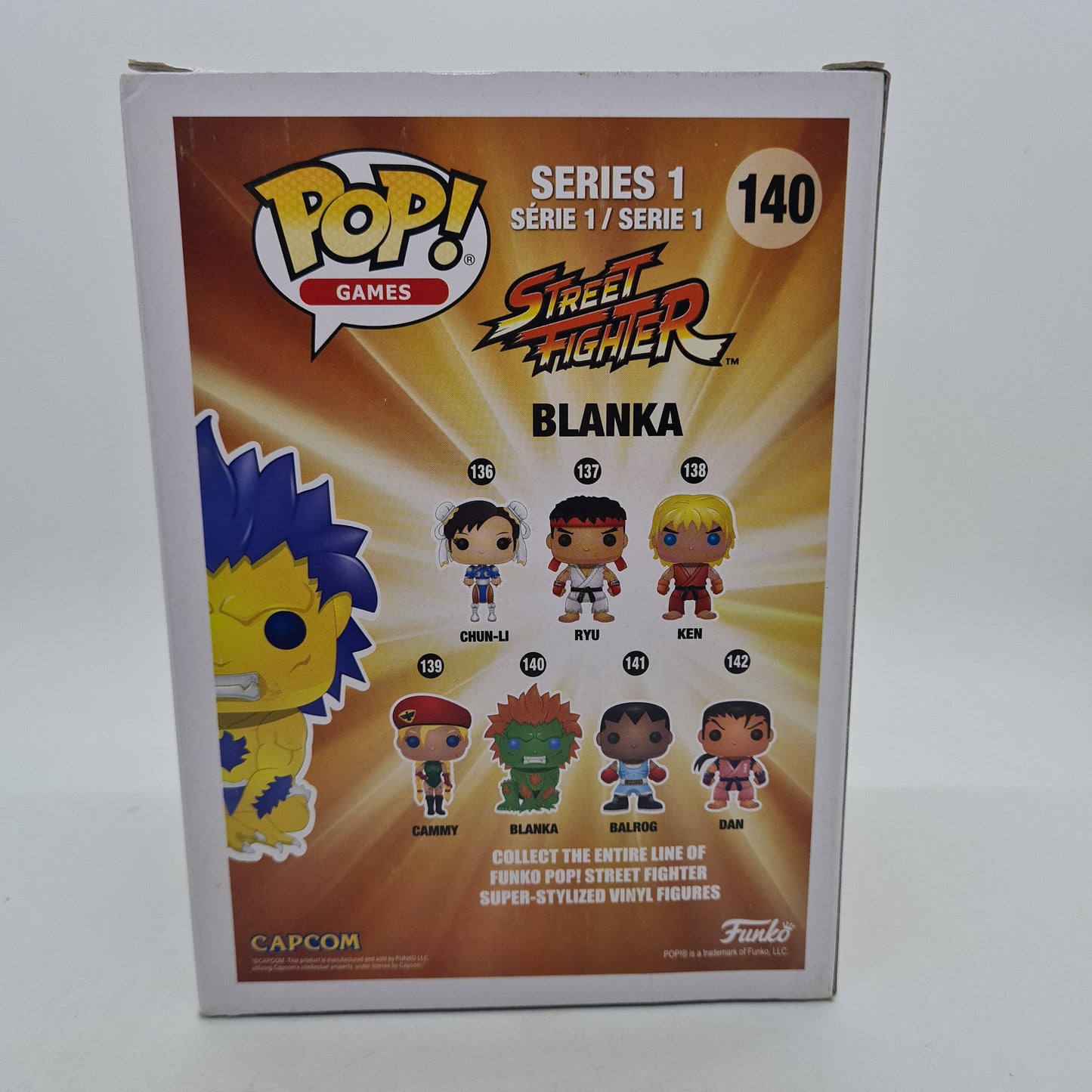 #140 Blanka Hyper Fighting Yellow Street Fighter Games Funko Pop