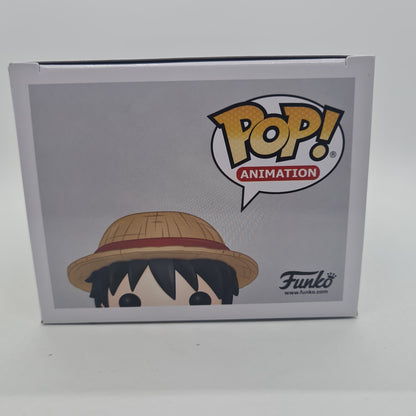 #98 Monkey. D. Luffy SIGNED By Colleen Clinkenbeard One Piece Animation Funko Pop in Stack