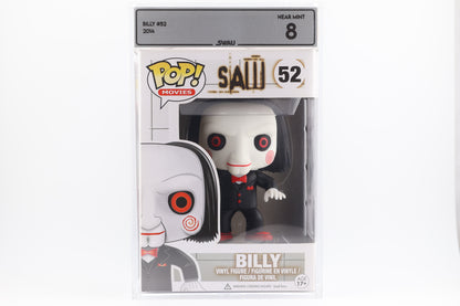 #52 Billy the Puppet Saw 2014 Horror Movies Graded and SWAU Encapsulated Funko Pop Grade 8