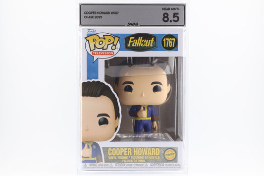 #1767 Cooper Howard CHASE Fallout Television Graded and SWAU Encapsulated Funko Pop Grade 8.5