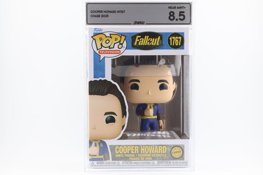#1767 Cooper Howard CHASE Fallout Television Graded and SWAU Encapsulated Funko Pop Grade 8.5