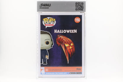 #1156 Michael Myers SIGNED by Chris Durand Horror Movies Graded and SWAU Encapsulated Funko Pop Grade 8, Auto Grade 9