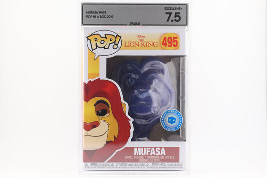 #495 Mufasa POP IN A BOX Lion King Graded and SWAU Encapsulated Funko Pop Grade 7.5