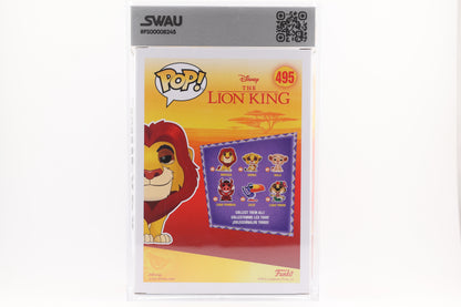 #495 Mufasa POP IN A BOX Lion King Graded and SWAU Encapsulated Funko Pop Grade 7.5