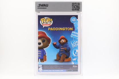 #1435 Paddington AMAZON FLOCKED Movies Graded and SWAU Encapsulated Funko Pop Grade 8