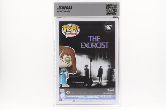 #1967 Regan SIGNED by Linda Blair Horror Movies Graded and SWAU Encapsulated Funko Pop Grade 7.5, Auto Grade 9