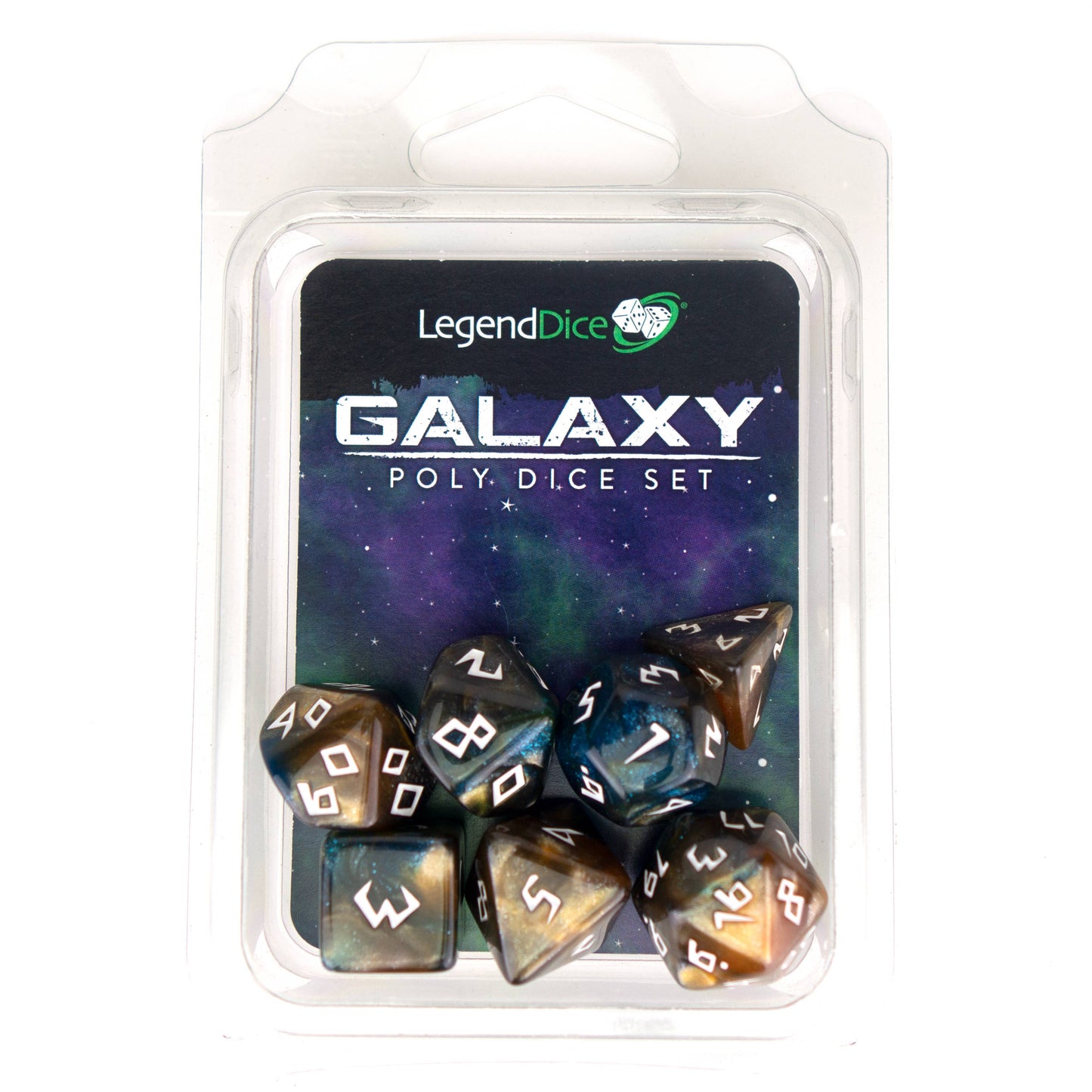 Clamshell Dice Pack - Galaxy