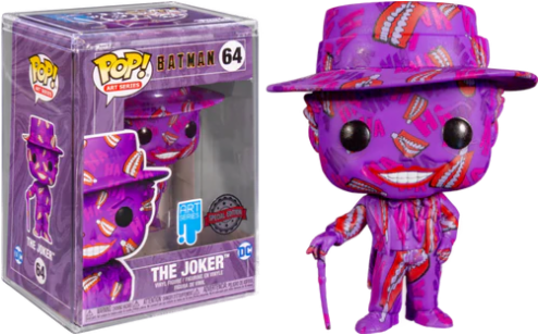 #64 Joker ART SERIES DC Heroes Funko Pop in Stack