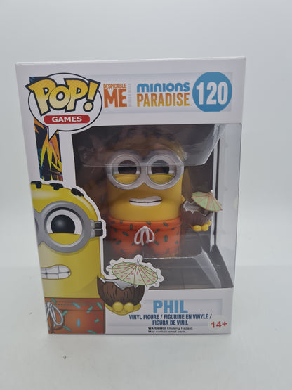 #120 Phil Despicable Me Minions Paradise Games Funko Pop