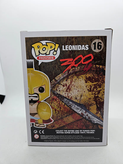 #16 Leonidas 300 SIGNED By Gerard Butler with COA Movies Funko Pop in Stack