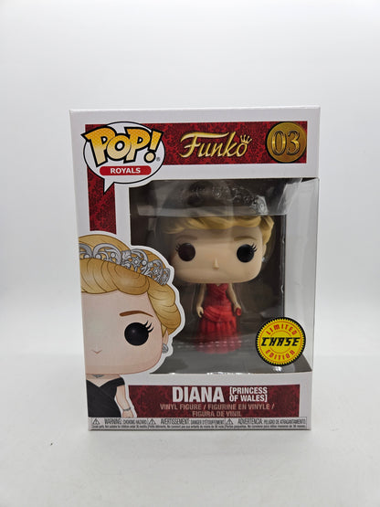 #03 Diana Princess of Wales CHASE Royals Funko Pop in Stack