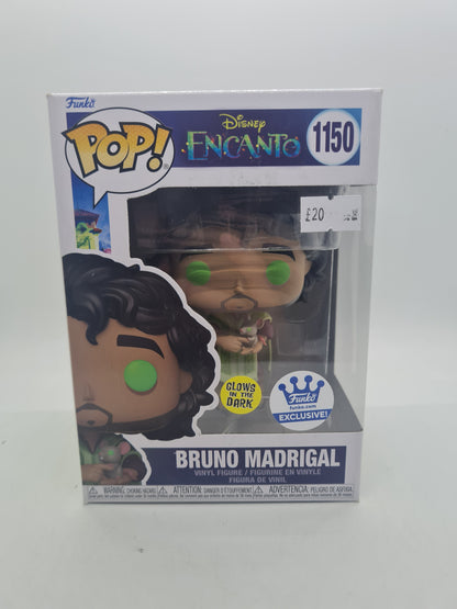 #1150 Bruno Madrigal GLOW Encanto Disney Funko Pop