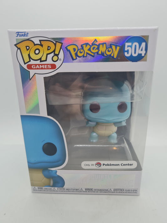 #504 Squirtle PEARLESCENT POKEMON CENTRE Games Funko Pop