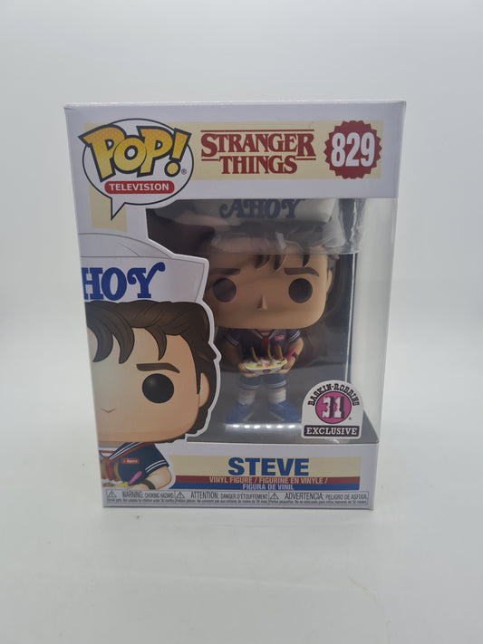 #829 Steve Baskin-Robbins Exclusive Stranger Things Television Funko Pop