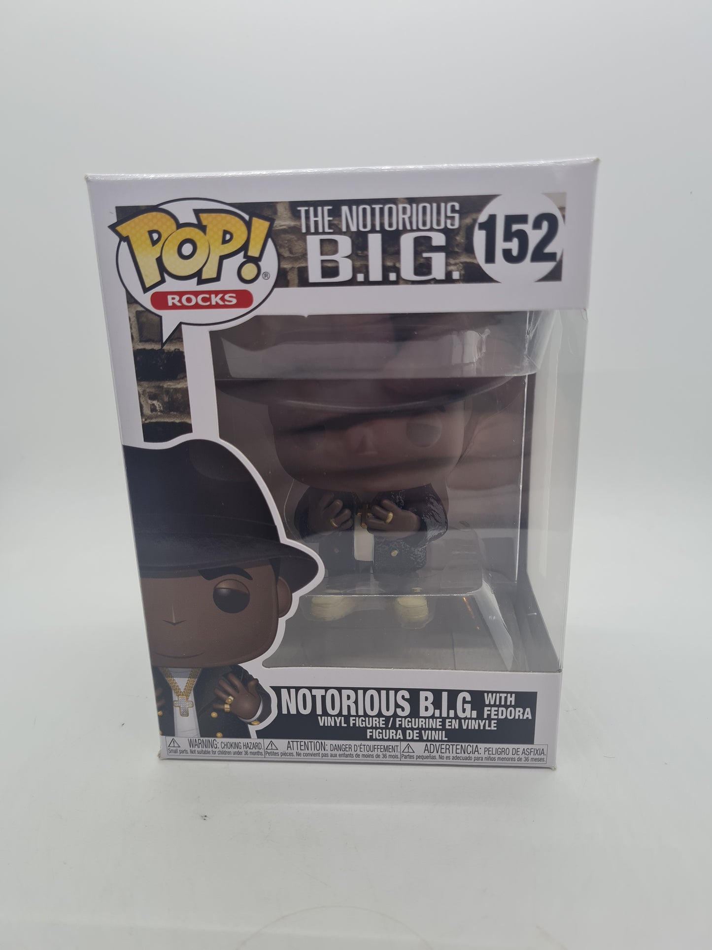 #152 Notorious B.I.G Woth Fedora Rocks Funko Pop