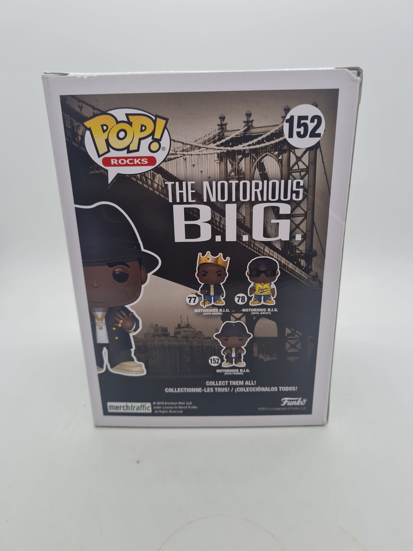 #152 Notorious B.I.G Woth Fedora Rocks Funko Pop