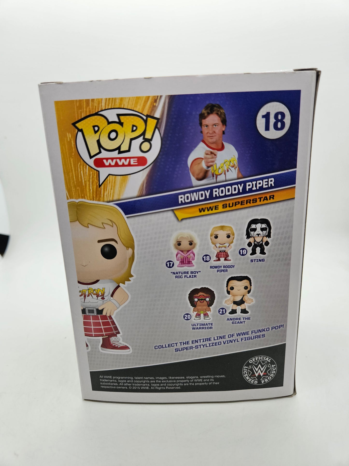 #18 Rowdy Roddy Piper UNDERGROUND TOYS EXCLUSIVE WWE Funko Pop