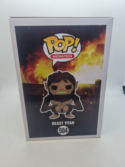 #504 Beast Titan Attack on Titan 6" Animation Funko Pop in Protector