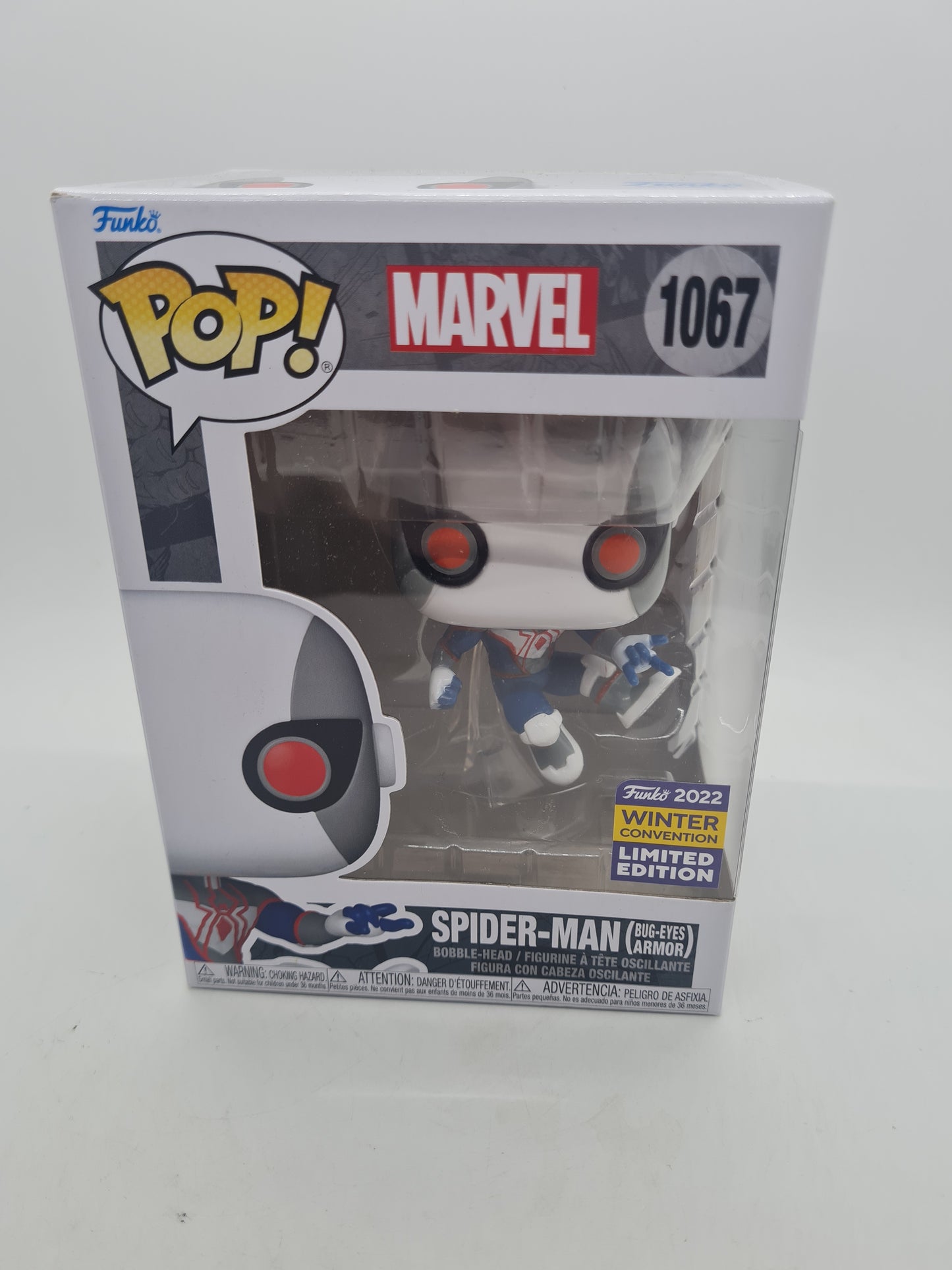 #1067 Spider-Man (Bug-Eyes Armour) 2022 Winter Con Marvel Funko Pop