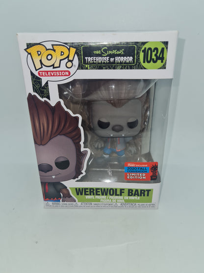 #1034 Werewolf Bart 2020 Fall Convention The Simpsons Television Funko Pop