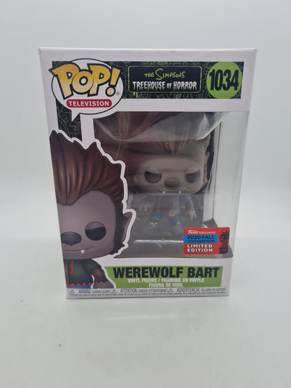 #1034 Werewolf Bart 2020 Fall Convention The Simpsons Television Funko Pop