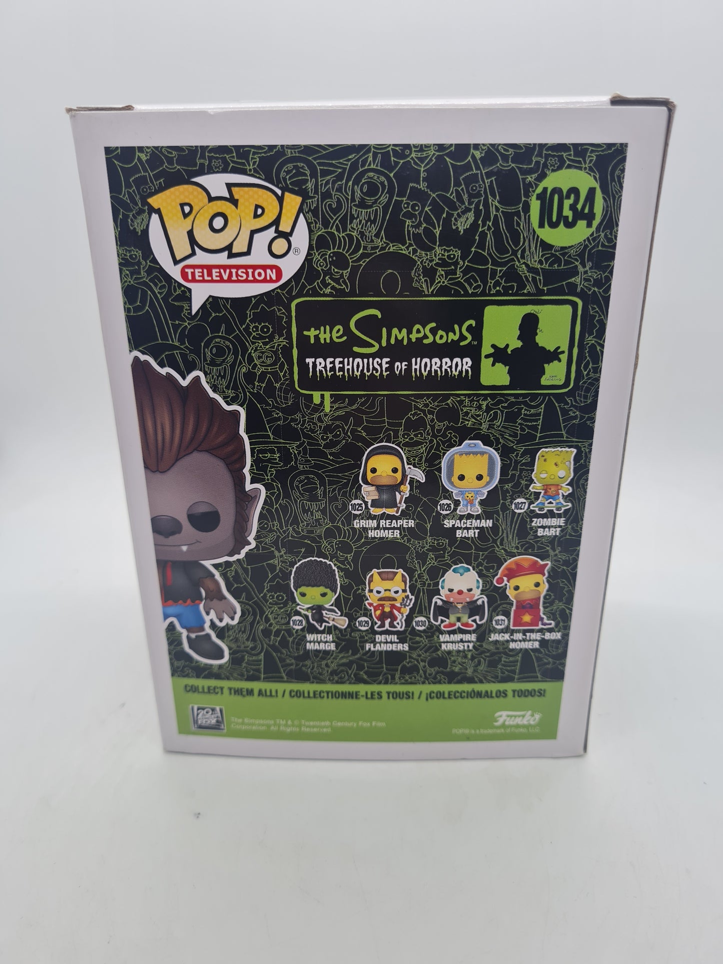 #1034 Werewolf Bart 2020 Fall Convention The Simpsons Television Funko Pop