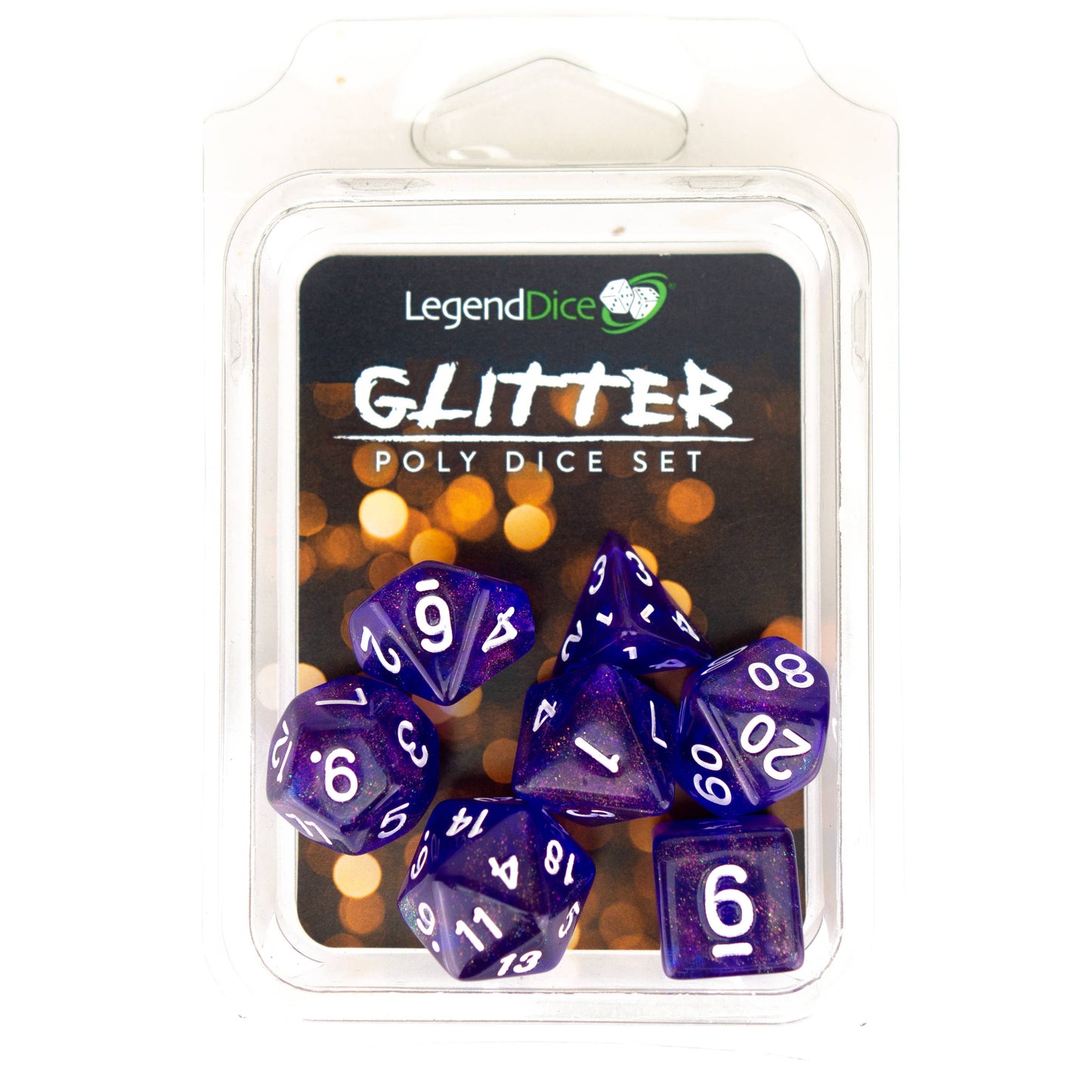 Clamshell Dice Pack - Glitter