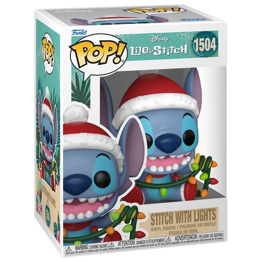 #1504 Stitch with Lights Lilo and Stitch Christmas Disney Funko Pop