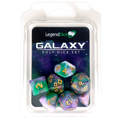Clamshell Dice Pack - Galaxy