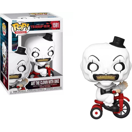 #1591 Art The Clown With Bike Terrifier Movies Funko Pop