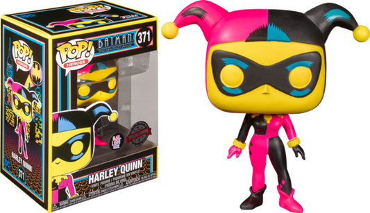 #371 Harley Quinn Blacklight DC Heroes Funko Pop