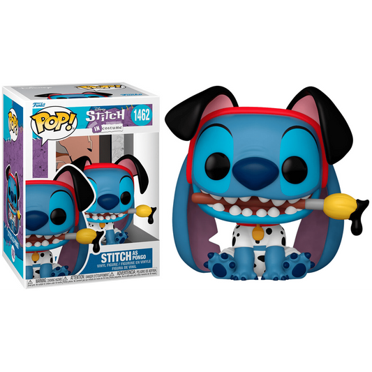 #1462 Stitch as Pongo in Costume Lilo and Stitch 101 Dalmatians Disney Funko Pop