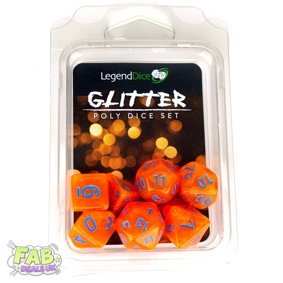 Clamshell Dice Pack - Glitter