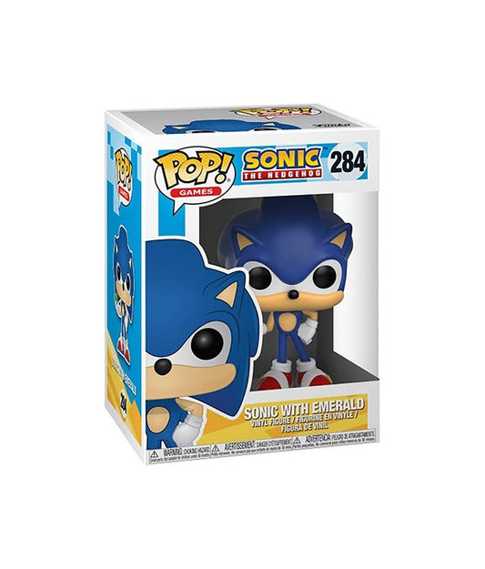 #284 Sonic with Emerald Sonic the Hedgehog Games Funko Pop