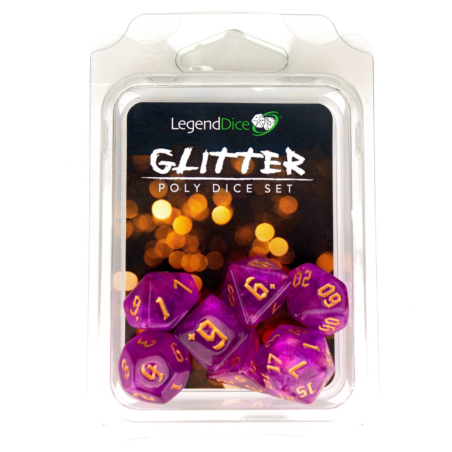 Clamshell Dice Pack - Glitter