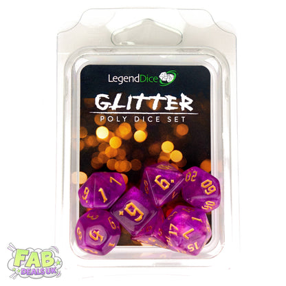 Clamshell Dice Pack - Glitter