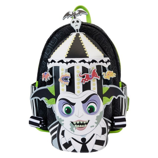 Beetlejuice Glow in the Dark Carousel Mini Loungefly Horror Backpack