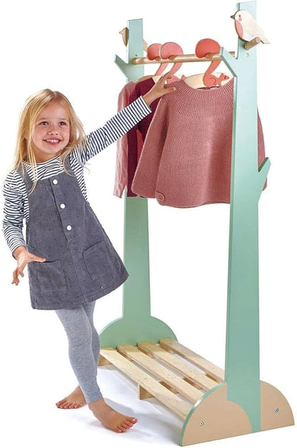 Forest Clothes Rail Wooden Tender Leaf Toys Dress Up Furniture