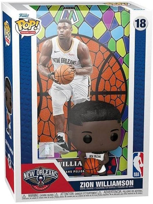 #18 Zion Williamson Mosaic Trading Cards NBA Basketball Deluxe New Orleans Funko Pop