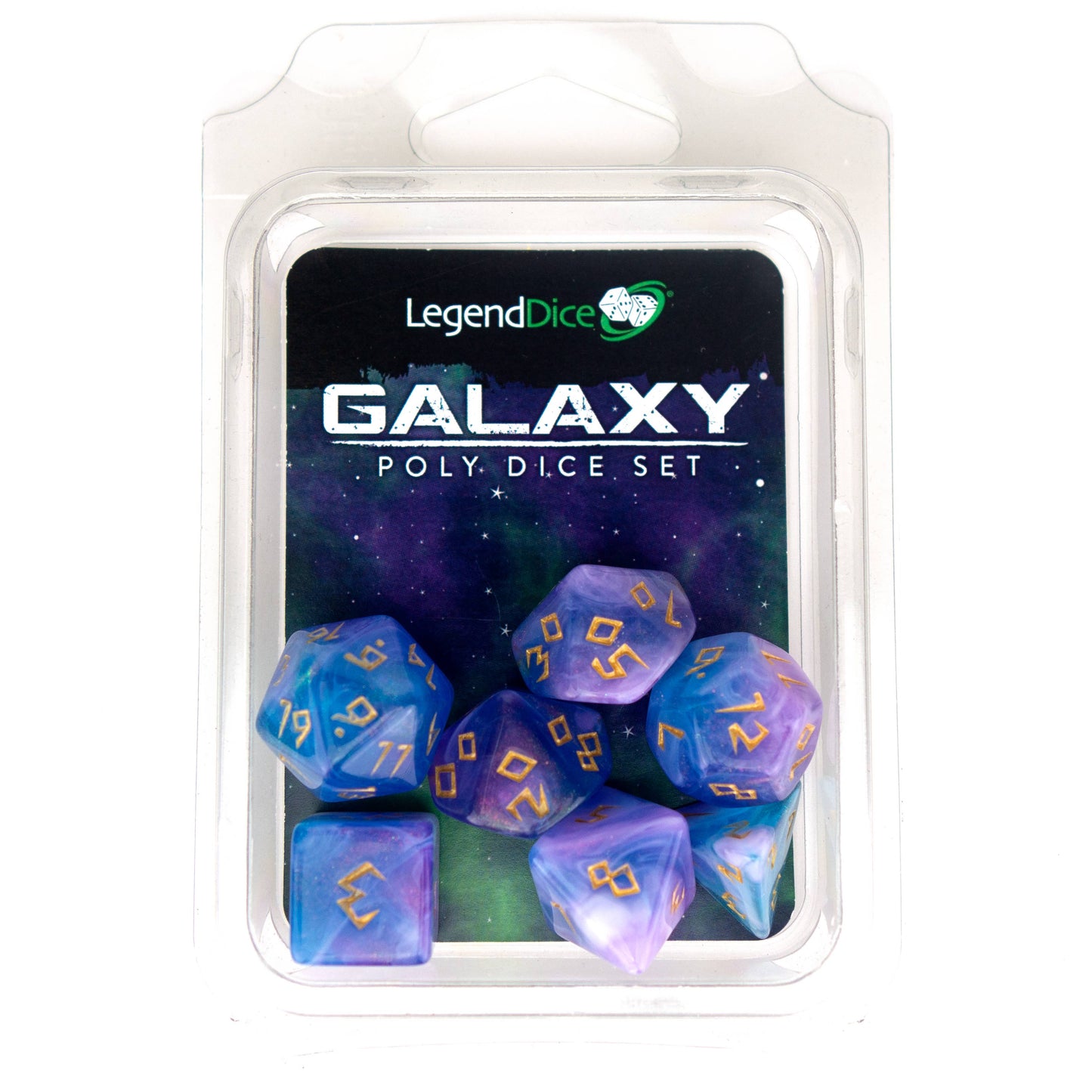 Clamshell Dice Pack - Galaxy