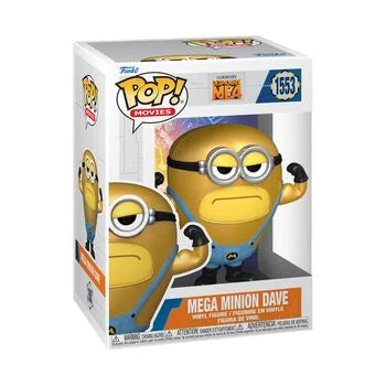 #1553 Mega Minion Dave Minions Despicable Me 4 Movies Funko Pop