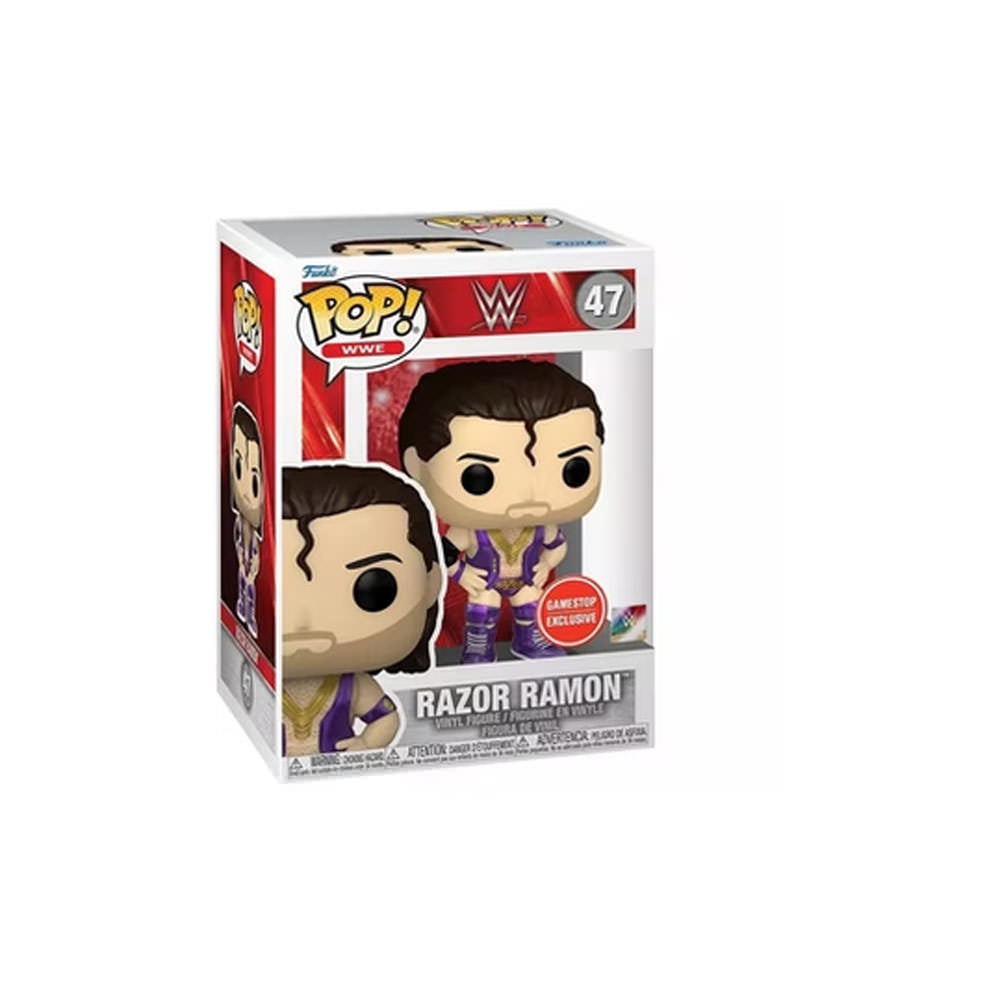 #47 Razor Ramon PURPLE Metallic GAMESTOP WWE Funko Pop