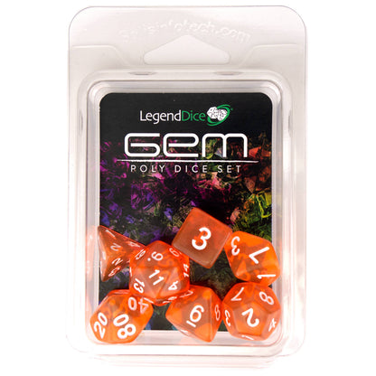 Clamshell Dice Display Pack - Gem