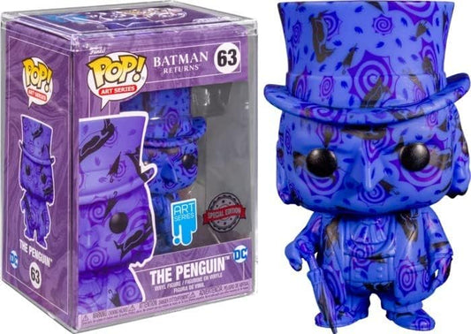 #63 The Penguin Batman Returns Art Series DC Heroes Funko Pop SEALED in Stack