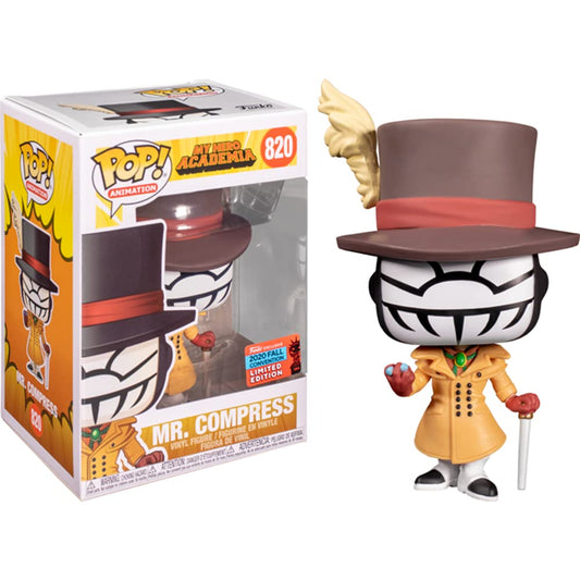 #820 Mr Compress 2020 FALL CONVENTION My Hero Academia MHA Animation Funko Pop