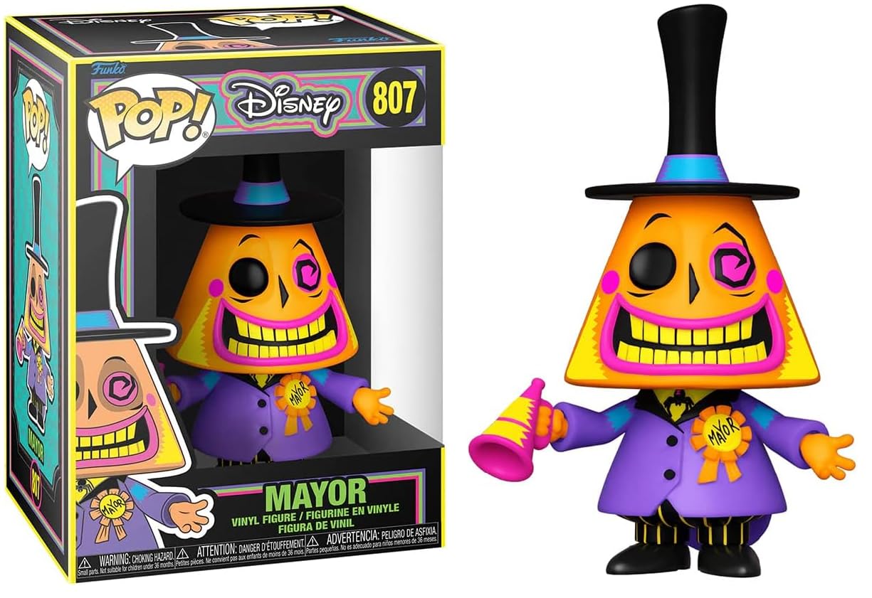 #807 Mayor Blacklight Nightmare Before Christmas NBC Disney Funko Pop