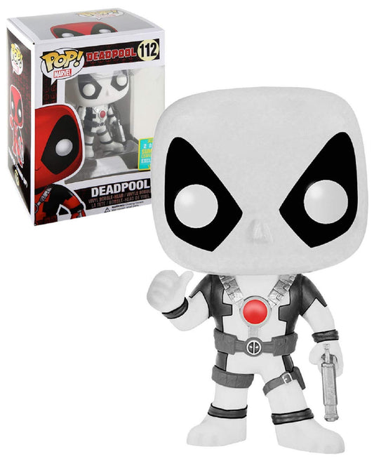 #112 Deadpool White B&W SDCC 2015 SUMMER CONVENTION Marvel Funko Pop