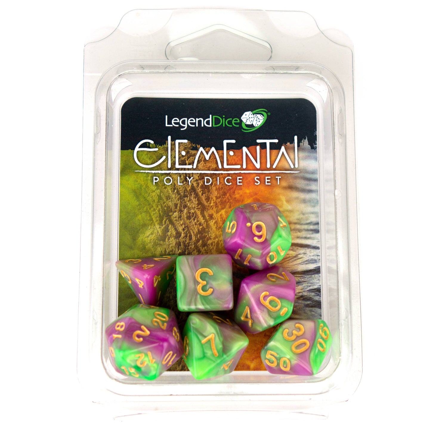 Clamshell Dice Pack - Elemental