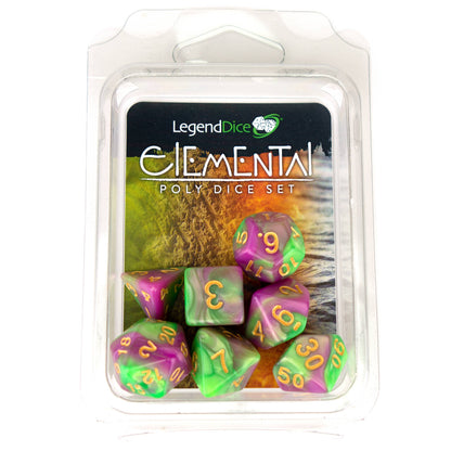 Clamshell Dice Pack - Elemental