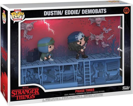 Phase Three Dustin, Eddie, and Demobats Stranger Things Moment Funko Pop Television